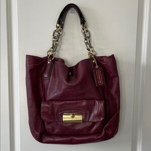 Coach Kristin Burgundy Leather Bag